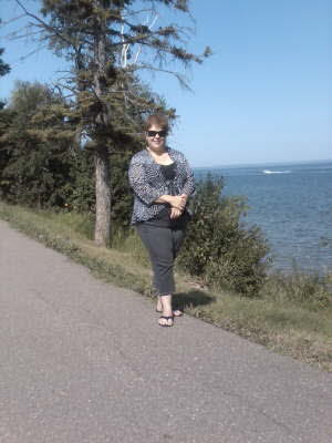 2010 Jen-walking at Cold Lake1